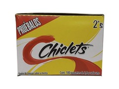 Flavorful Adams Gum 100 x 2 Units – Ideal Chiclets Pack for Fresh Breath