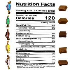 Toffee Candy Assorted – 1 Pound Bulk Chews, Toffee Candy Individually Wrapped…