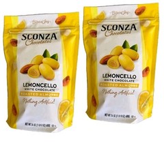 Sconza Limoncello White Chocolate Almonds 2 Pack 24oz Each Costco Size New