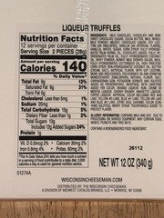 The Wisconsin Cheeseman – Liqueur Truffles Gift Box – 24 Count – 12 Ounces