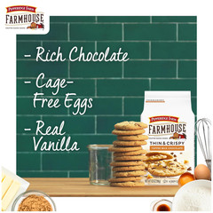 Farmhouse Thin & Crispy Toffee Milk Chocolate Cookies, 6.9 Ounce Bag (Pack of 2)
