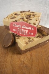 “Uncle Adam’s Fudge” PEANUT BUTTER & CHOCOLATE FUDGE (1.5 pounds)