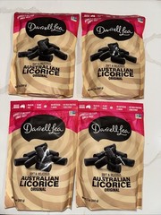 Darrell Lea Soft Australian Licorice, Original Black Flavor, 7 Ounce Bag 4 BAGS