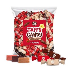 Caramel Candy Mix – Vanilla, Strawberry, Chocolate – Taffy Treats, Pack 2 Pounds