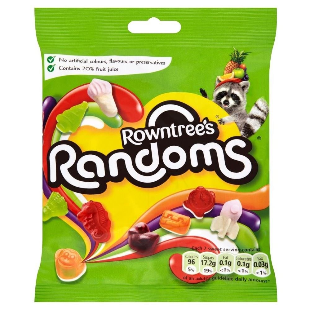 Rowntree’s Randoms Mixed Sugar Candy 150g Sweet Treats