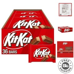 Bulk Milk Chocolate Wafer Bars, 36 x 1.5 oz Packs – Kosher & Perfect for Sharing