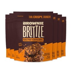 Brownie Brittle Salted Caramel 5oz Pack of 6 Crispy Chocolate Snacks