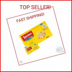 Loacker Classic Lemon Wafers – Premium Crispy Wafer Cookies with Lemon Cream Fil