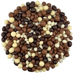 FirstChoiceCandy Bridge Mix Classic Milk, Dark & White Chocolate Covered Nuts