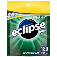 Spearmint Chewing Gum Sugar Free, Mint Gum Bulk Pack, 8.8 Ounce (180 Piece Bag)