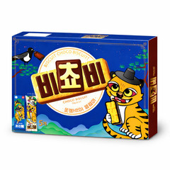 Bichobi Korean Chocolate Biscuit Bars, Crispy Snack, 5 Pack 4.41oz