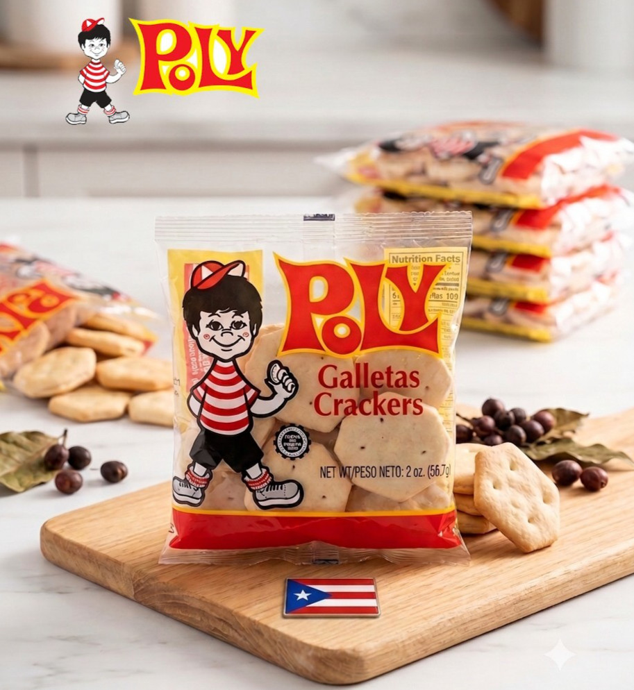 5 Paquetes Galletas de Casco Puerto Rico Poly