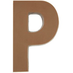 Philadelphia Candies Solid Milk Chocolate Alphabet Letter P, 1.75 Ounce Gift