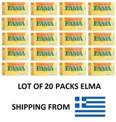 LOT OF 20 PACKS ELMA GREEK CHIOS NATURAL MASTIC CHEWING GUM SUGARFREE MASTICHA