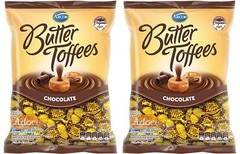 2 x Arcor Butter Toffees Chocolate Filled Butter Toffees Candy 100g