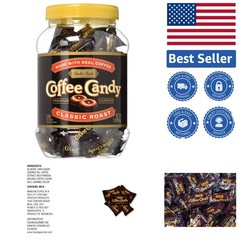 Sumatran Coffee Candy – 1 Pound Jar of Exquisite Individually Wrapped Treats