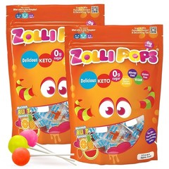 Zollipops Halloween Clean Teeth Lollipops, 5.2 Ounce (Pack of 2), Assorted