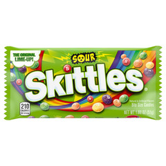 Skittles Sour Chewy Candy, Full Size, 1.8 Oz, 24-Count
