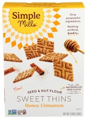 Simple Mills, Sweet Thins Honey Cinnamon, Pack of 1, 4.25 oz
