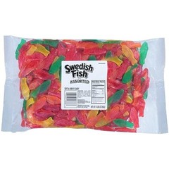 80 Ounce 5 lb Bag of Assorted Swedish Fish Soft Chewy Candy for Parties