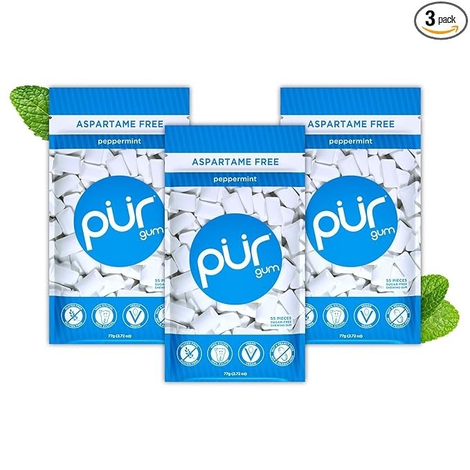 Pur Gum Peppermint 2.72 Oz 55 Pieces (pack of 3)