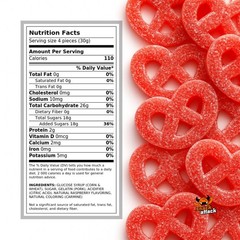JELLY PRETZELS RASPBERRY – Varied BAG – Best Price Candy – SHIPS FREE