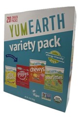 Organic Variety Box 20 Pk Jelly Beans, Giggles, Chewys, Sours- Allergy Friendly