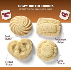 Galletas De Mantequilla Sin Gluten Ni Azucar 311 Gramos Delicioso Snack Salud…