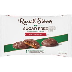 Rich Sugar-Free Pecan Delight Chocolate – 10 oz. Bag for Guilt-Free Indulgence