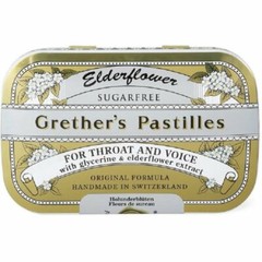 Grether’s Pastilles Elderflower Sugar Free 2.125 oz. (24 Lozenges)
