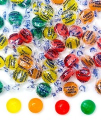 SweetGourmet Sugar-Free Assorted Sour Fruits – Candy Lime, Cherry, Lemon, Orange