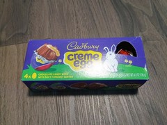 CADBURY CREME EGG Milk Chocolate and Fondant, Easter Candy Box, 4.8 oz (4 Count)