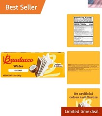 Indulge in Bauducco Coconut Wafers – Crispy 5oz Box of Gourmet Snack Delights