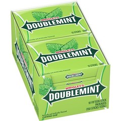 Doublemint WRIGLEY’S DOUBLEMINT Mint Gum Chewing Gum Bulk Pack, 15 Stick (Pack