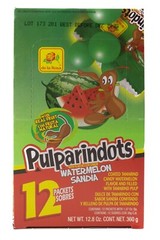Pulparindo 60 Pcs Watermelon & Mango Bite Size Hard Shell Balls Mexican Candy