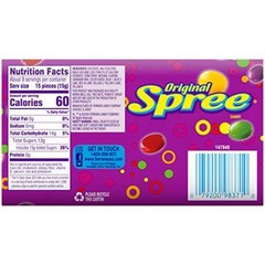 Spree Original Theater Box Candy 5 Ounce Pack of 12