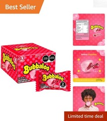 Vibrant Pink 47-Count Chewing Gum Box – Delicious Varieties & Fresa Flavor