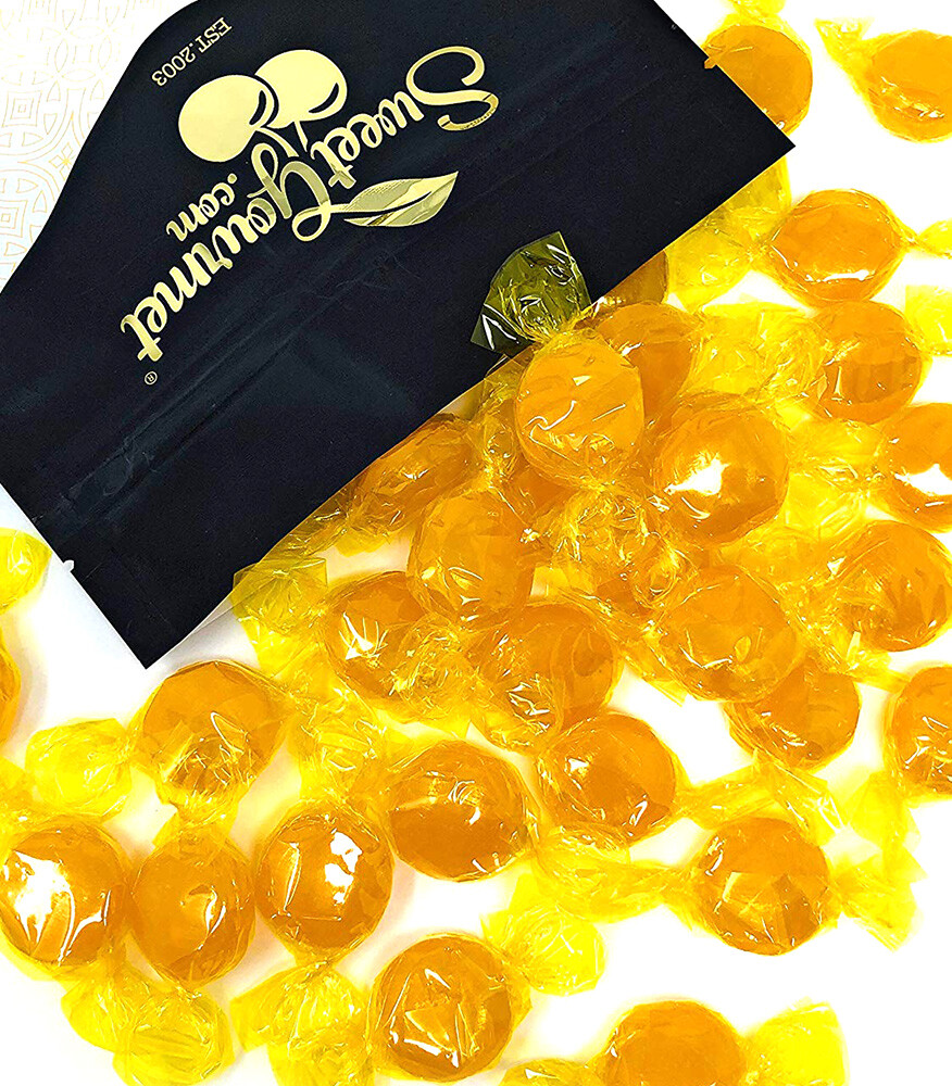 SweetGourmet Arcor Butterscotch Buttons Yellow Wrap 2 pounds FREE SHIPPING
