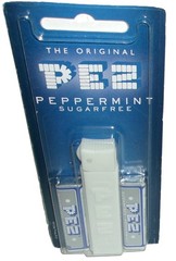 PEZ Retro Dispenser White w/ 2 Sugarfree Peppermint Candy Refills