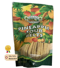 FRUIT OF THE ISLANDS – Pineapple Sour Belts 6 oz (1 bag)