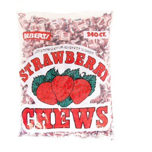 Albert’s Strawberry Fruit Chews Fun Candy for Parties Assorted Fruit Treats 1