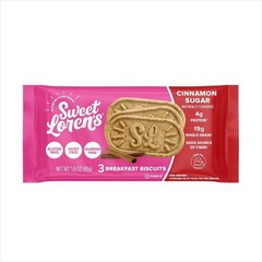 Breakfast Biscuits, Cinnamon Sugar, Gluten Free, 15 Count, 1.6 oz (45g) Each
