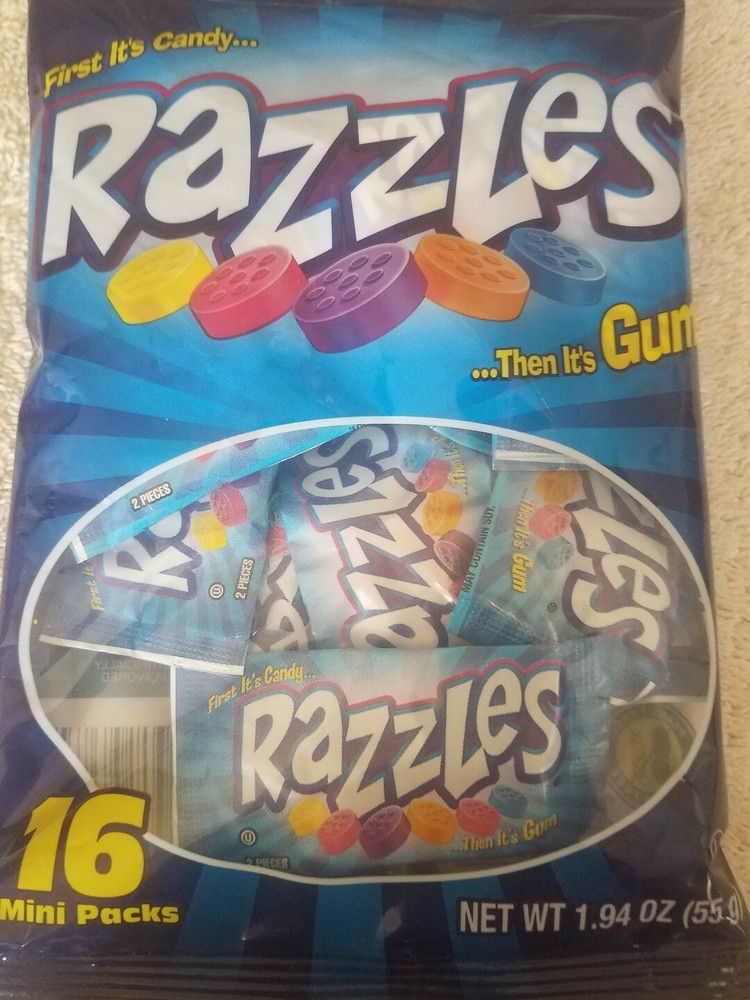Razzles 16 mini Packs 1.94 oz upc 059642938301