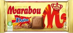 MARABOU DAIM Flavor King Size Chocolate Bar With Crunchy Nougat 220g 7.7oz