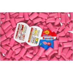Bazooka Sugar Free Bubble Gum 60 Count to Go Cup Pack of 6 Pink Chewing Gum