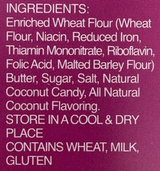 Hawaiian Sweets Shortbread Cookies Coconut 6 oz