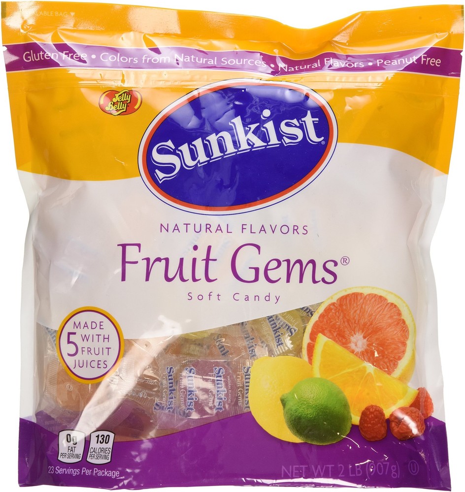 Sunkist® Individually-Wrapped Fruit Gems 32OZ (2 2 Pound (Pack of 1), Basic