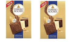 Ferrero Rocher, Assorted Chocolate Squares, 2pk 16.6oz, Hazelnut Crispies New