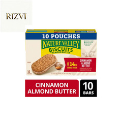Nature Valley Biscuit Sandwiches, Cinnamon Almond Butter, 10 Bars, 13.5 oz