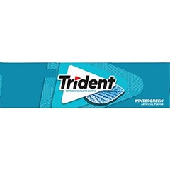 Trident Wintergreen Sugar Free Gum 14 Pieces 12 Packs Total 168 Pieces
